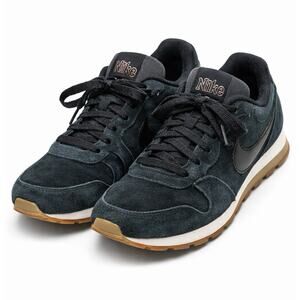 Nike MD Runner 2 Suede Black Gum Sneakers Men/Women Casual Running Shoes 9